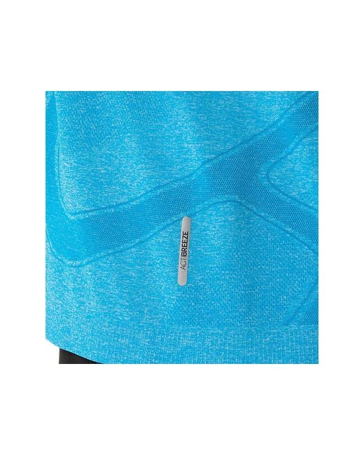 Asics Blue Road Seamless Ss Top for men