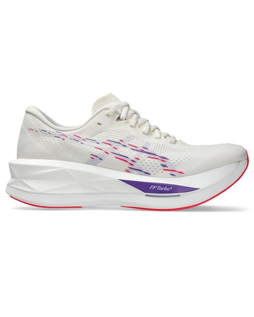 Asics White Sonicblast Running Shoes for men