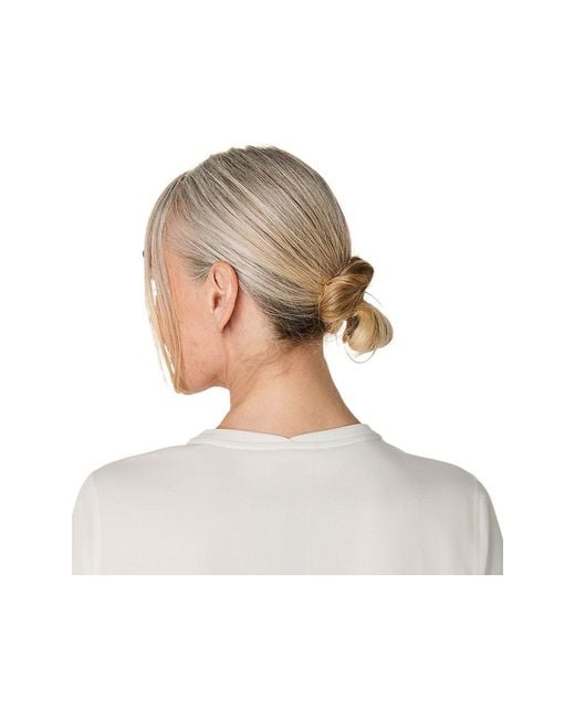 Asics White Fujitrail Logo Ls Top