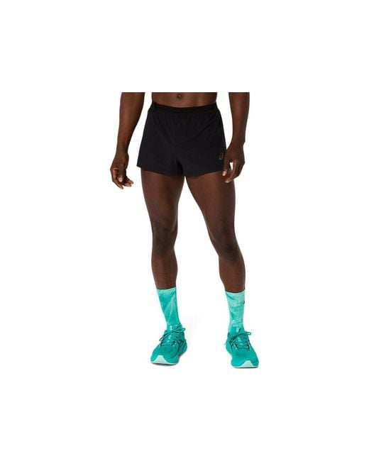 Asics Black Metarun Split Short for men