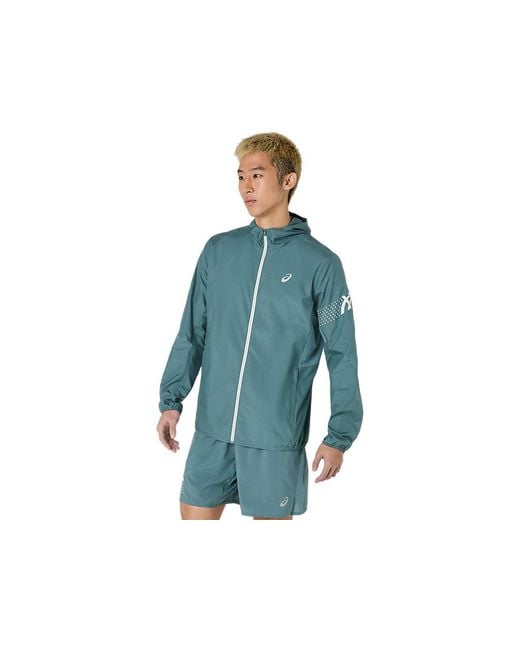 Asics Icon Jacket in het Blue voor heren