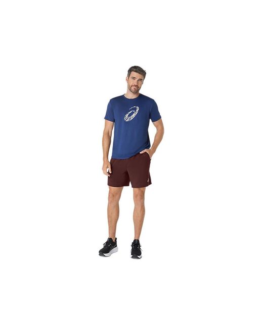 Asics Black Sport 7 Inch Run Short for men