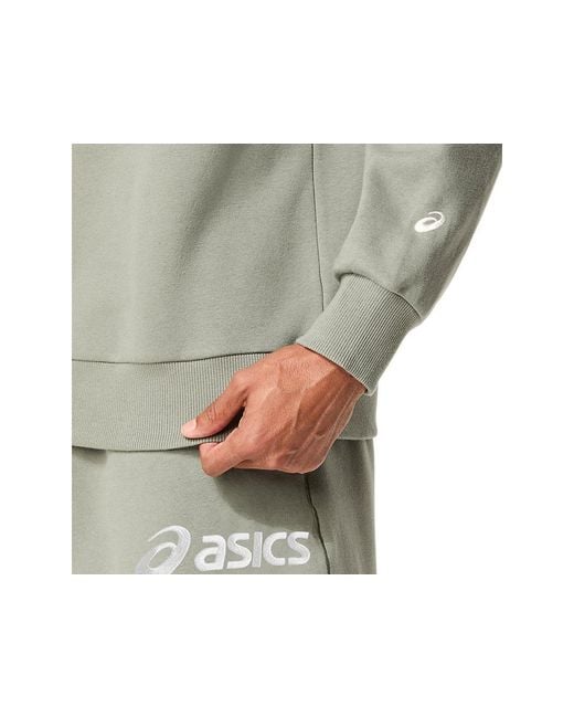 Asics Multicolor Logo Fleece Crew-Neck Top for men