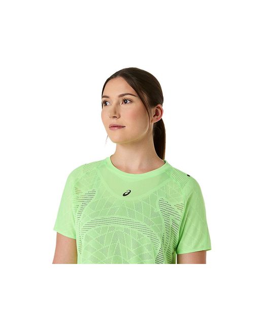 Asics Green Metarun Ss Top