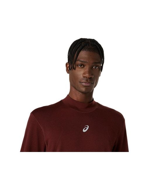 Road Winter Seamless Ls Top di Asics in Red da Uomo