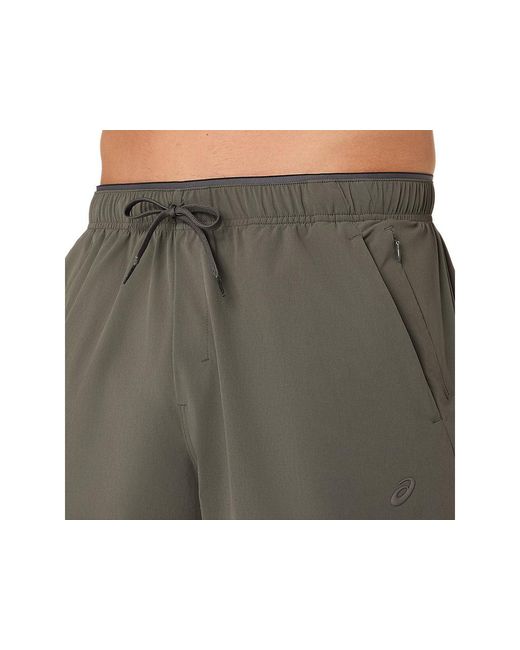 Asics Black Comfort Core Stretch Woven 7in Short for men