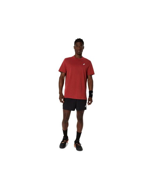 Asics Red Court Ss Top for men
