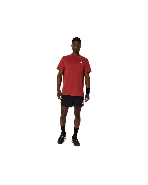 Asics Court Ss Top in het Red voor heren