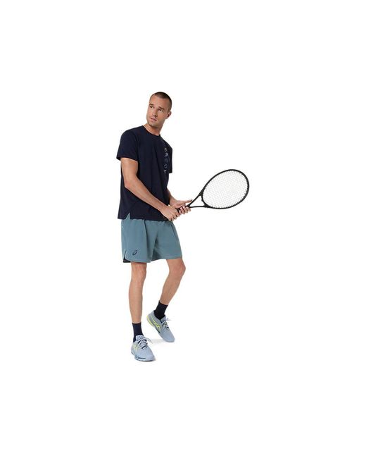 Asics Blue Game Seasonal Graphic Tee for men