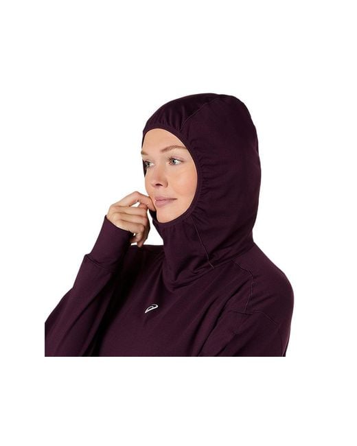 Asics Purple Nagino Run Winter Hoodie