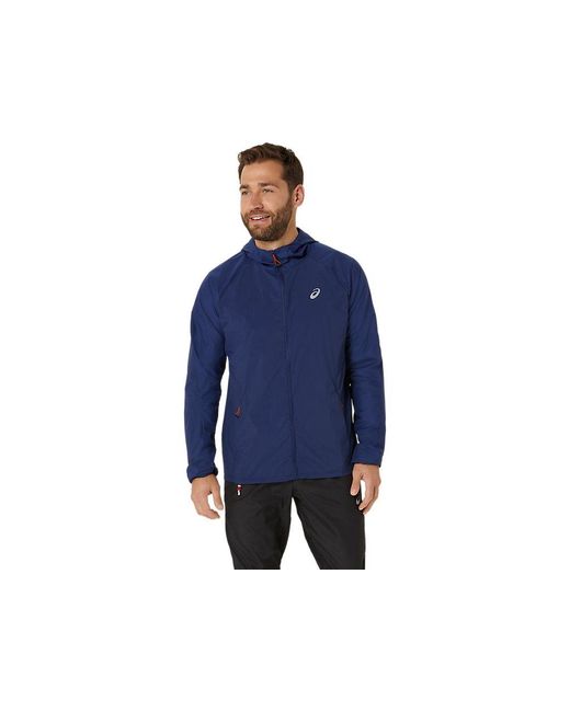 Asics Blue Road Packable Jacket for men