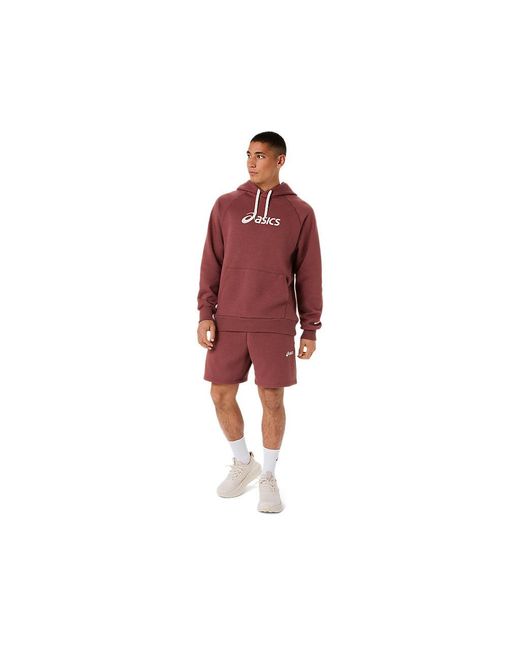 Asics Red Logo Fleece 7in Short for men