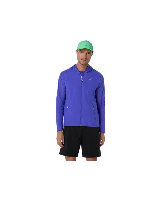 Asics Blue Road Packable Jacket for men