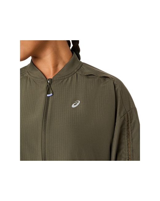Asics Green Nagino Run Adjustable Jacket