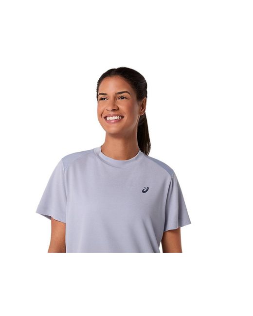 Asics Black Court Ss Top