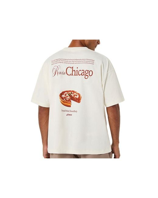 Asics White Heritage Heavy Cotton Run City Tee for men