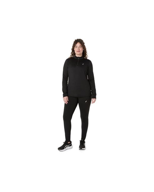 Asics Black Core Ls 1/2 Zip Winter Top