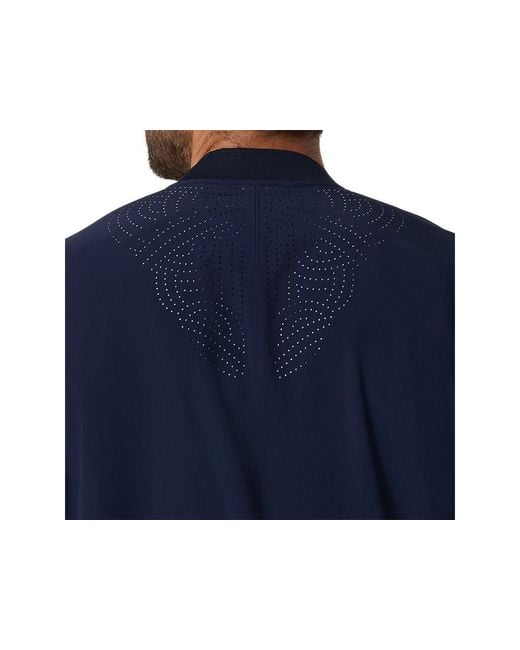 Asics Blue Match Jacket for men