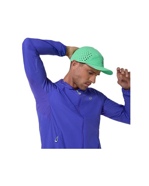 Asics Blue Road Packable Jacket for men