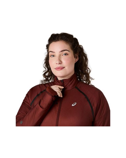 Road Winter Run Jacket Asics en coloris Red
