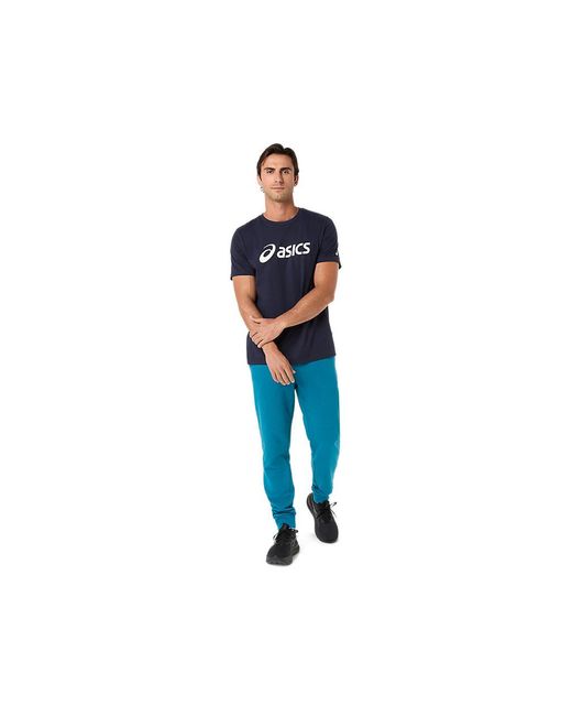 Asics Blue French Terry Pant for men