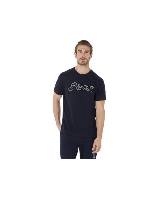 Asics LOGO SS TEE in Blue für Herren