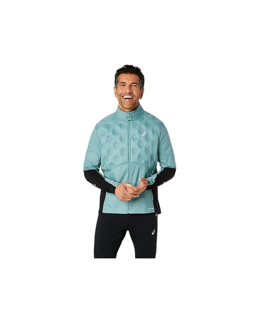 Asics Road Winter Jacket in het Blue voor heren
