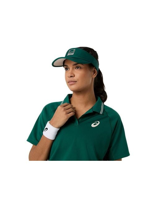Asics Green Game Polo Ss Top