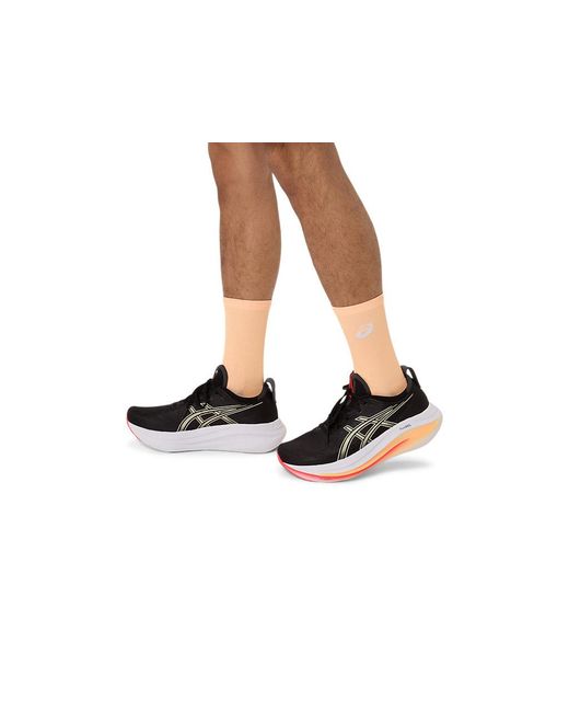 Asics Performance Run Sock Crew in het Black voor heren