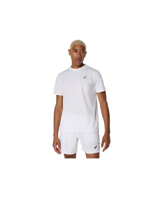 Asics COURT GRAPHIC SS TOP in Black für Herren
