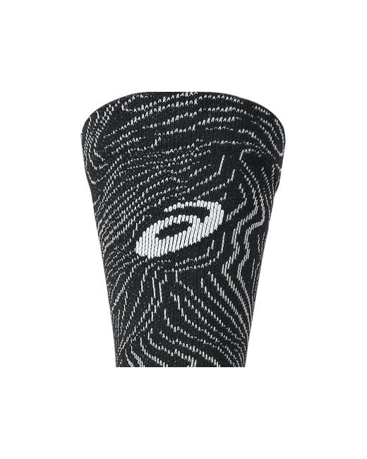 Asics Black Fujitrail Graphic Crew Sock for men