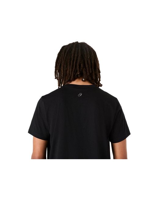 Asics Chest Logo Tee in het Black voor heren