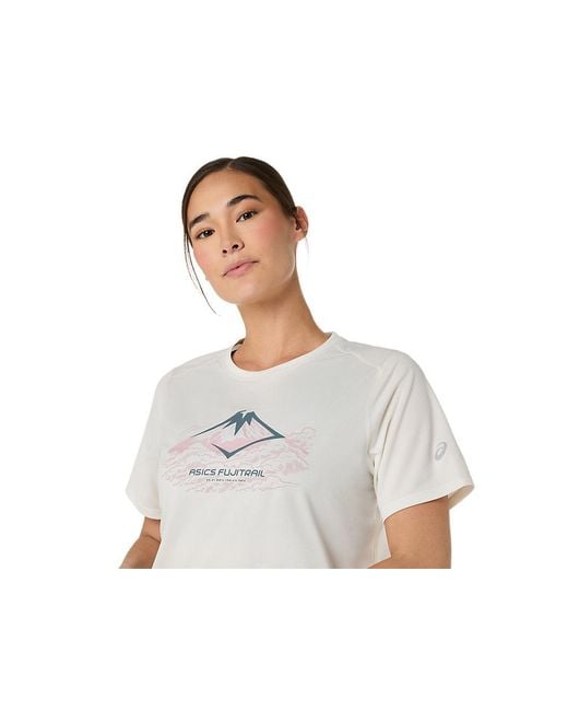 Asics Black Fujitrail Logo Ss Top