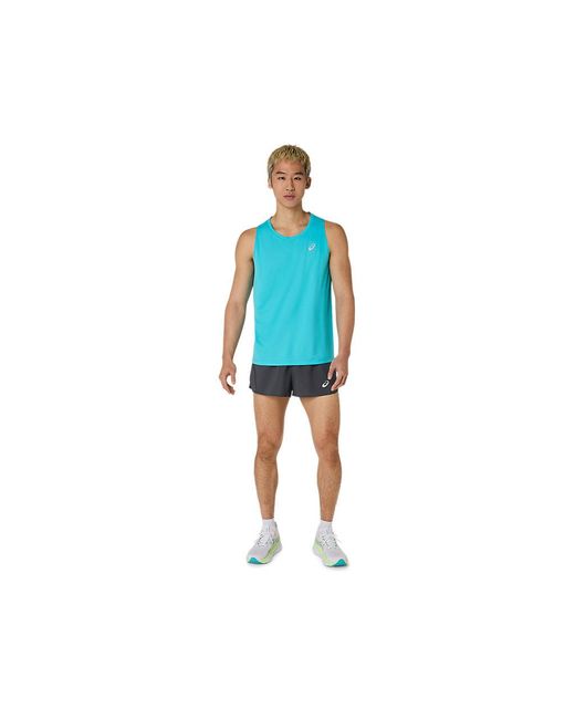 Asics Core Split Short in het Black voor heren