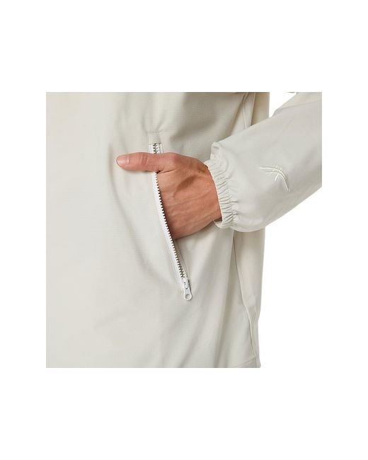 Asics White Heritage Double Weave Relaxed Anorak for men