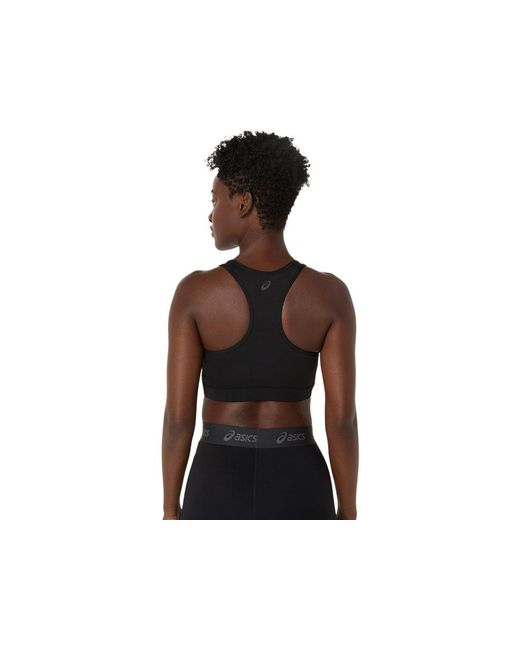 Asics Black Essential Logo Padded Bra