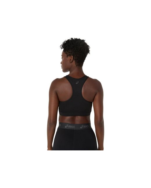 Asics Essential Logo Padded Bra in het Black