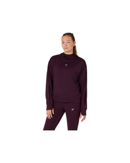 Asics Purple Nagino Run Winter Hoodie