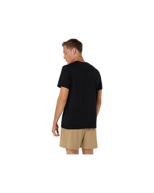 Asics Black Logo Graphic Tee for men