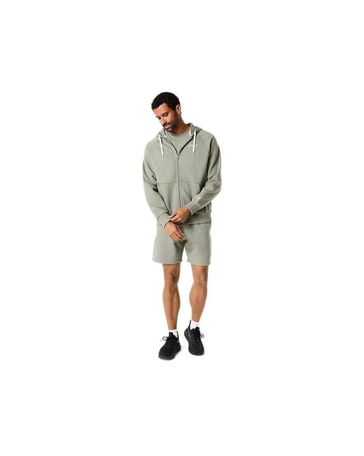 Asics Multicolor Logo Fleece Full Zip Hoodie for men