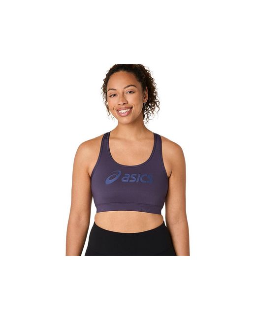 Asics Black Essential Logo Padded Bra