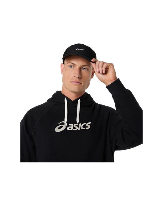 Asics Black Logo Fleece Hoodie for men