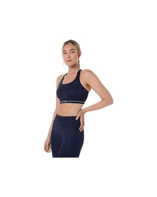 Asics Blue Game Compression Bra