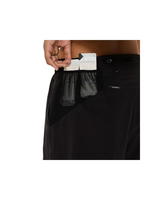 Asics Black Fujitrail Elite Short