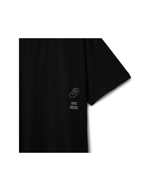 Asics Black Graphic Tee for men