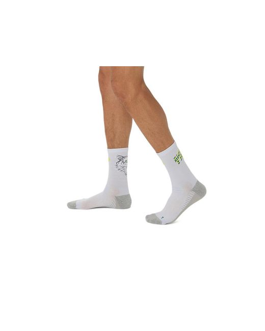 Asics Black Performance Run Sock Crew for men