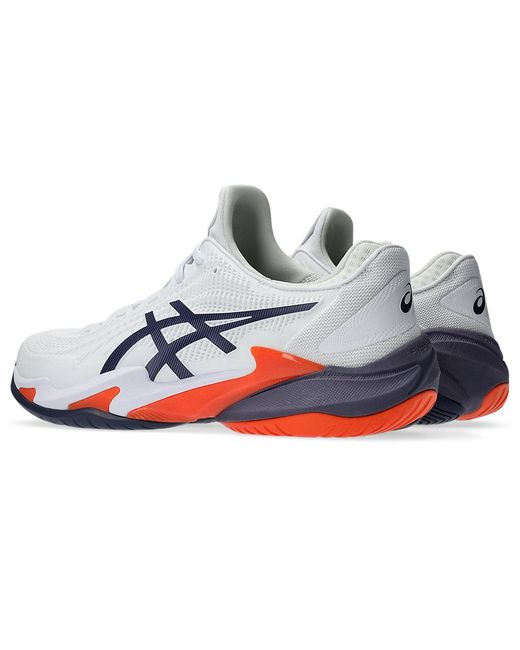Asics White Court Flytefoam 3 Tennis Shoes for men