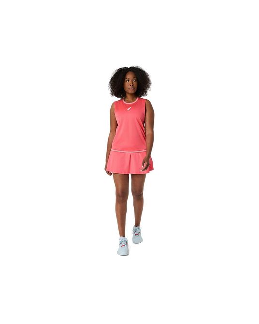 Asics Red Game Sleeveless Top