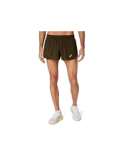 Asics Core Split Short in het Black voor heren