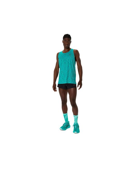Asics Black Metarun Split Short for men